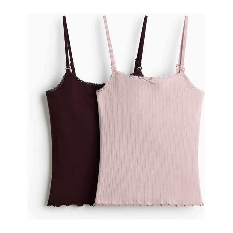 H&M - MAMA Tílko na kojení - růžová 114926330