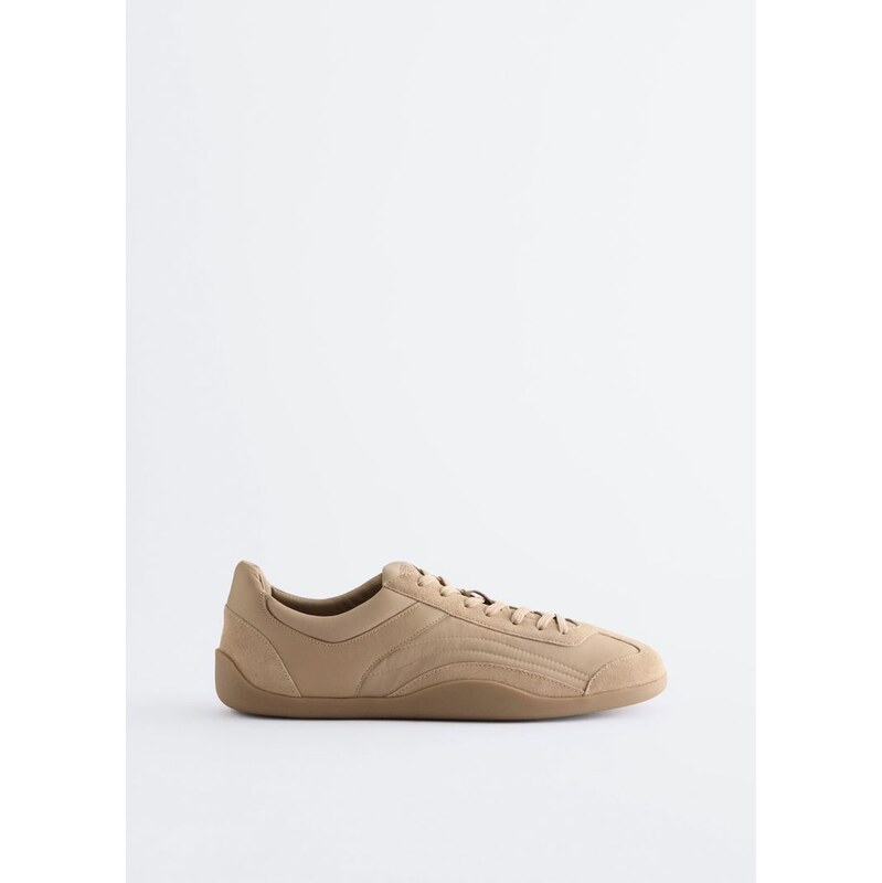 H&M - Minimalistické Kožené Tenisky - béžová 114926357