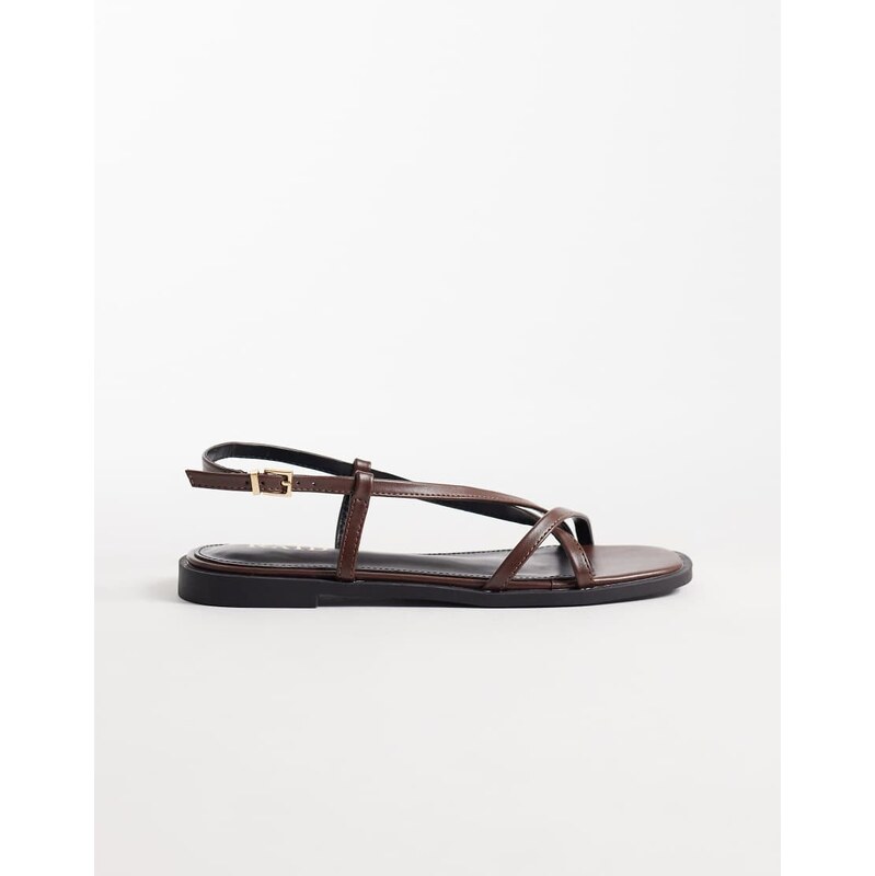 RAID Aluna flat sandals in brown 115518008