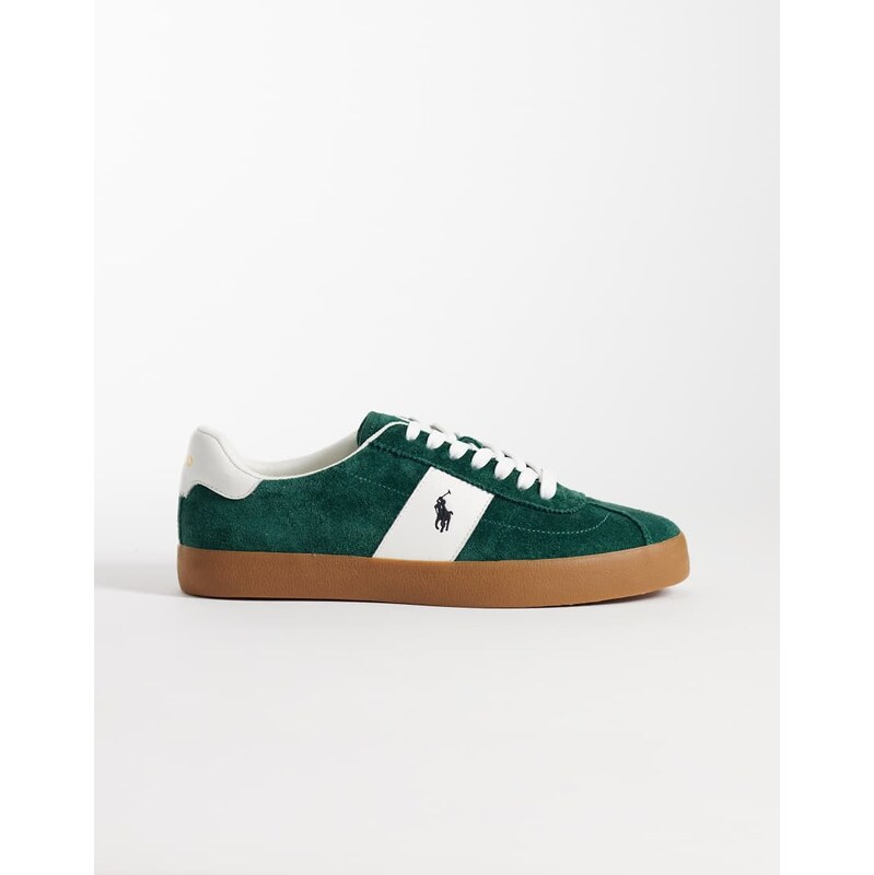 Polo Ralph Lauren trainers in green and white