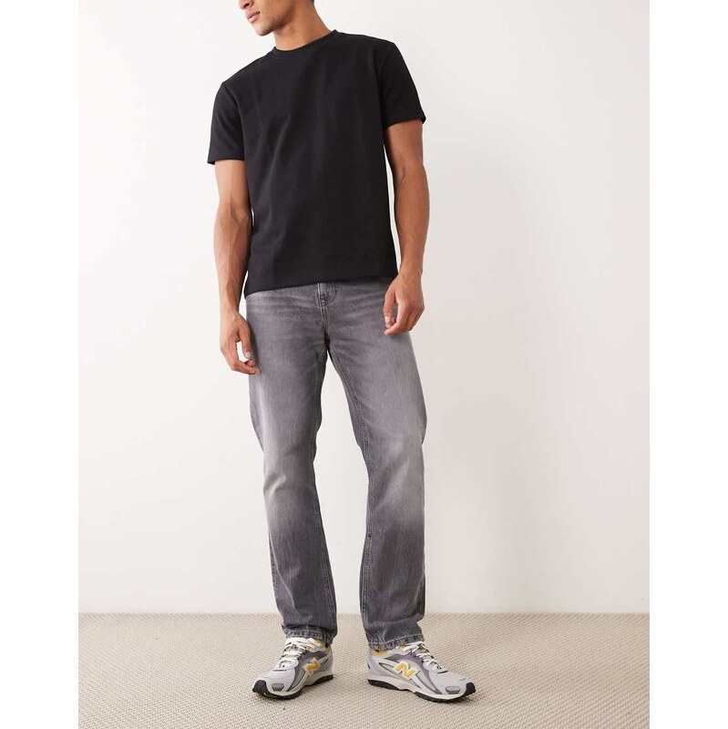 River Island straight leg jeans in grey