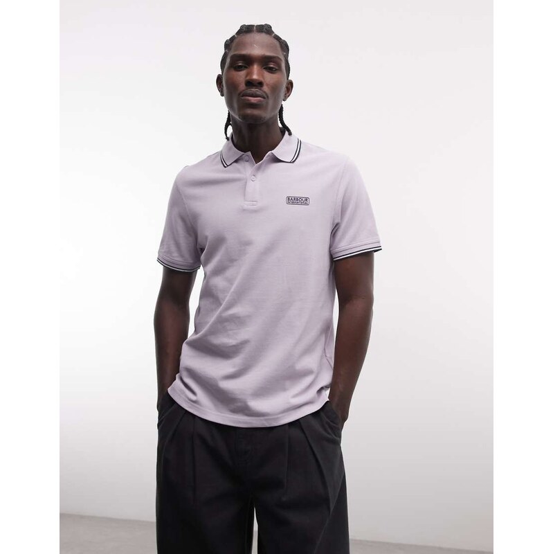 Barbour International Evan short sleeve tipped logo polo shirt in 114935014