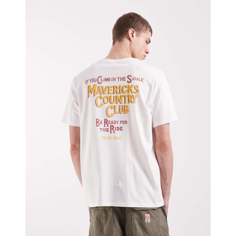 Wrangler graphic tee in worn white