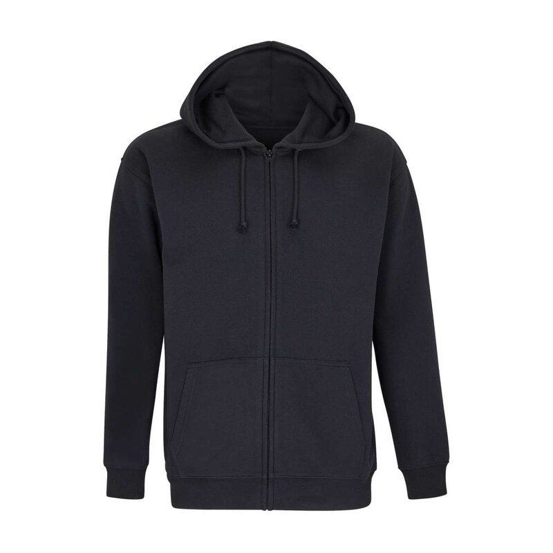 SOLS unisex mikina na zip s kapucí CARTER –
