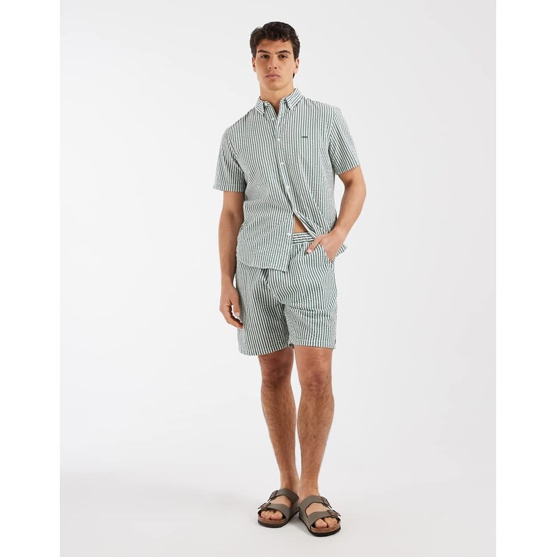 Levis boxer shorts co-ord in green stripe