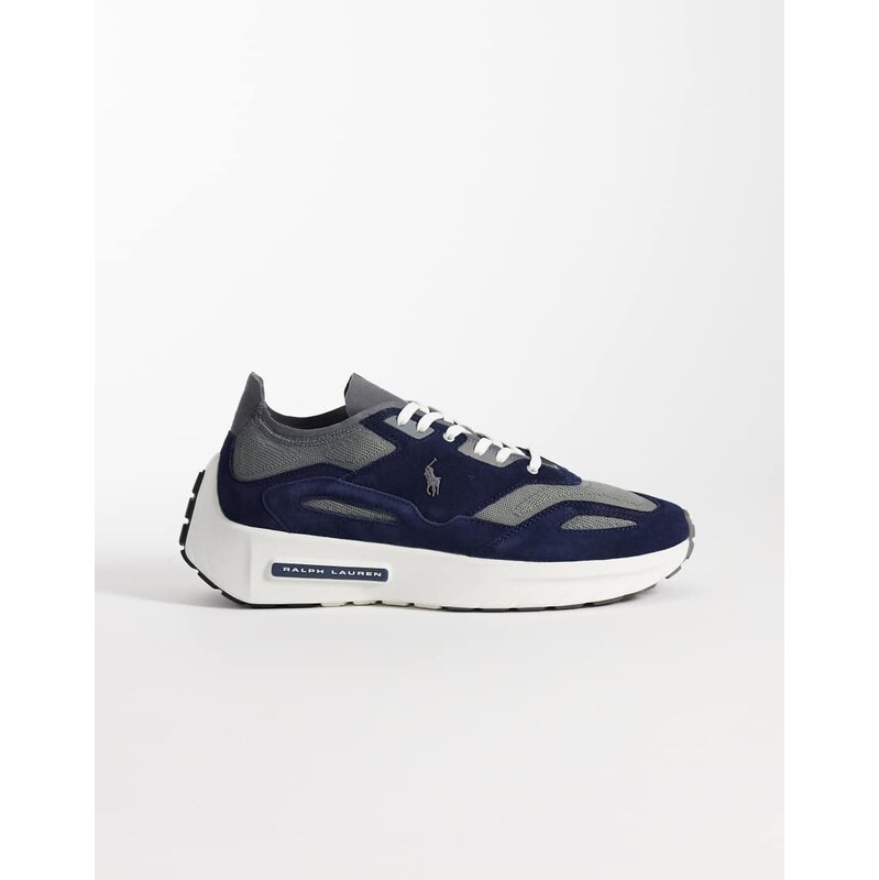 Polo Ralph Lauren chunky trainers in navy and grey