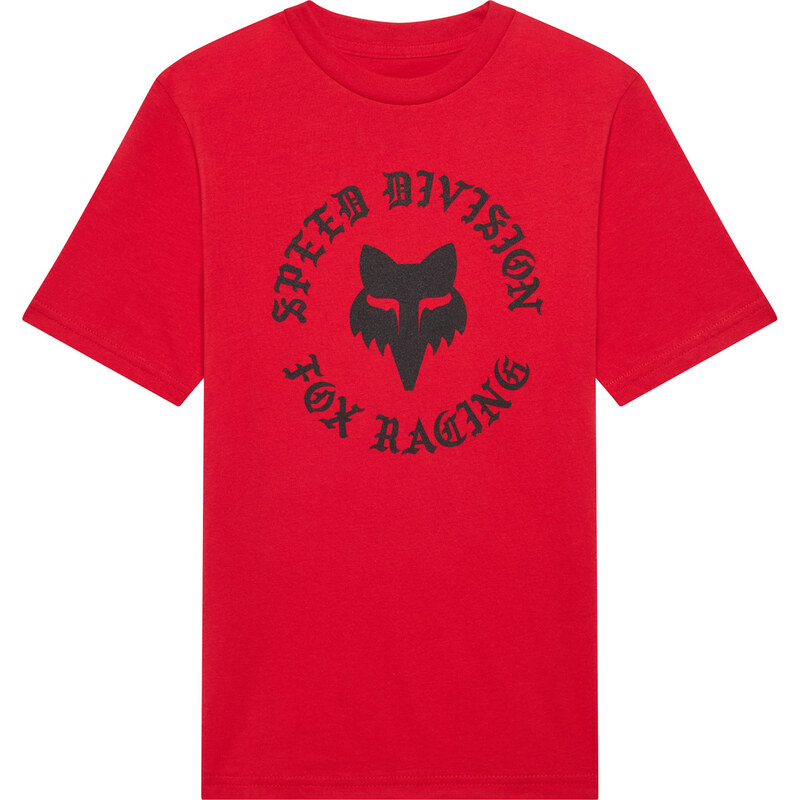 Dětské triko Fox Yth Badge Ss Tee - Tibetan Red