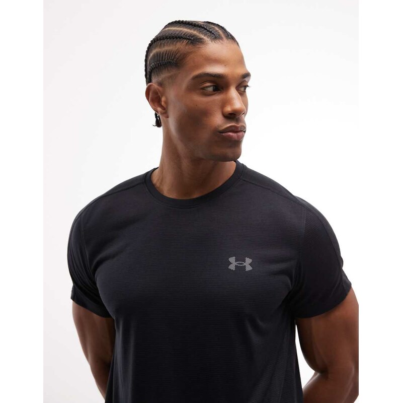 Under Armour Velociti short sleeve running t-shirt in black