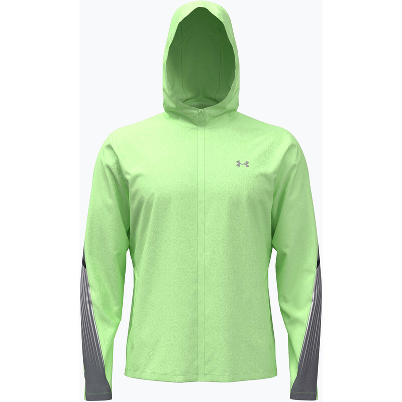 Pánská běžecká bunda Under Armour Velociti Storm Hooded lumos lime/white