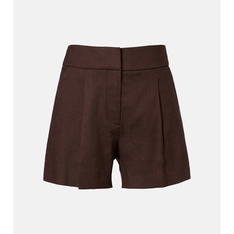 Veronica Beard Haina linen-blend twill shorts