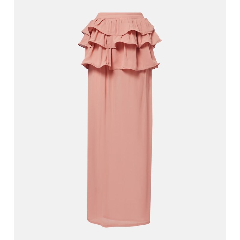 Adriana Degreas Ruffled maxi skirt