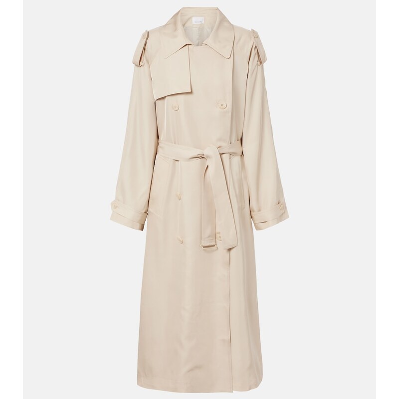 The Frankie Shop Veyron ovesized twill trench coat