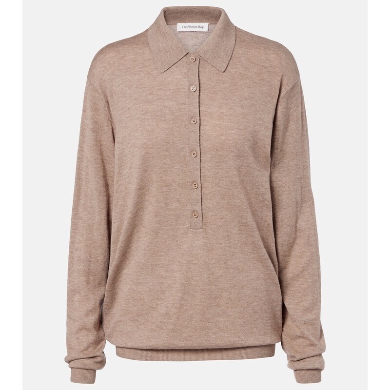 The Frankie Shop Tala wool-blend polo sweater