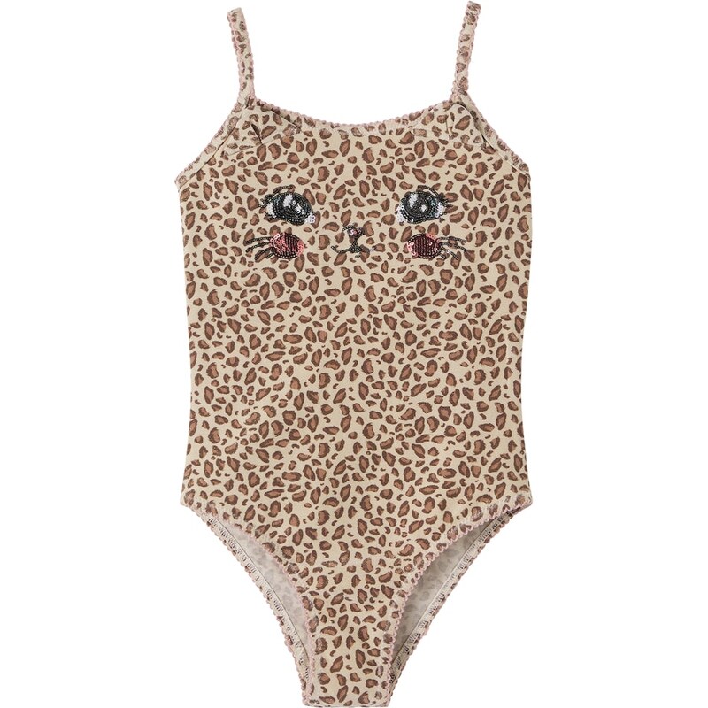 Konges Slojd Konges SlÃ¸jd Kitty leopard-print sequined swimsuit