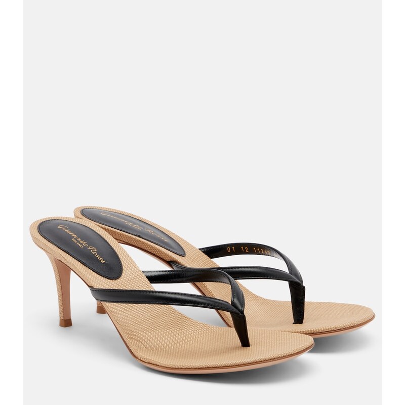 Gianvito Rossi Calypso leather thong sandals