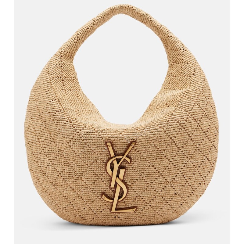 Saint Laurent Icare Medium raffia shoulder bag