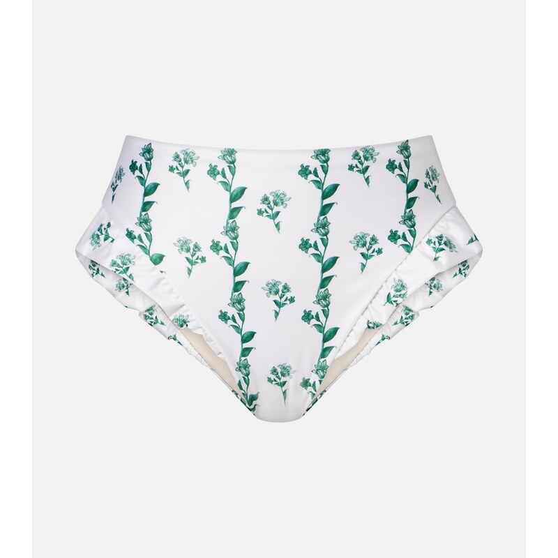 Agua by Agua Bendita Jengibre floral ruffled bikini bottoms