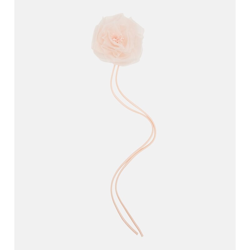 Max Mara Ario floral-appliquÃ silk chiffon brooch
