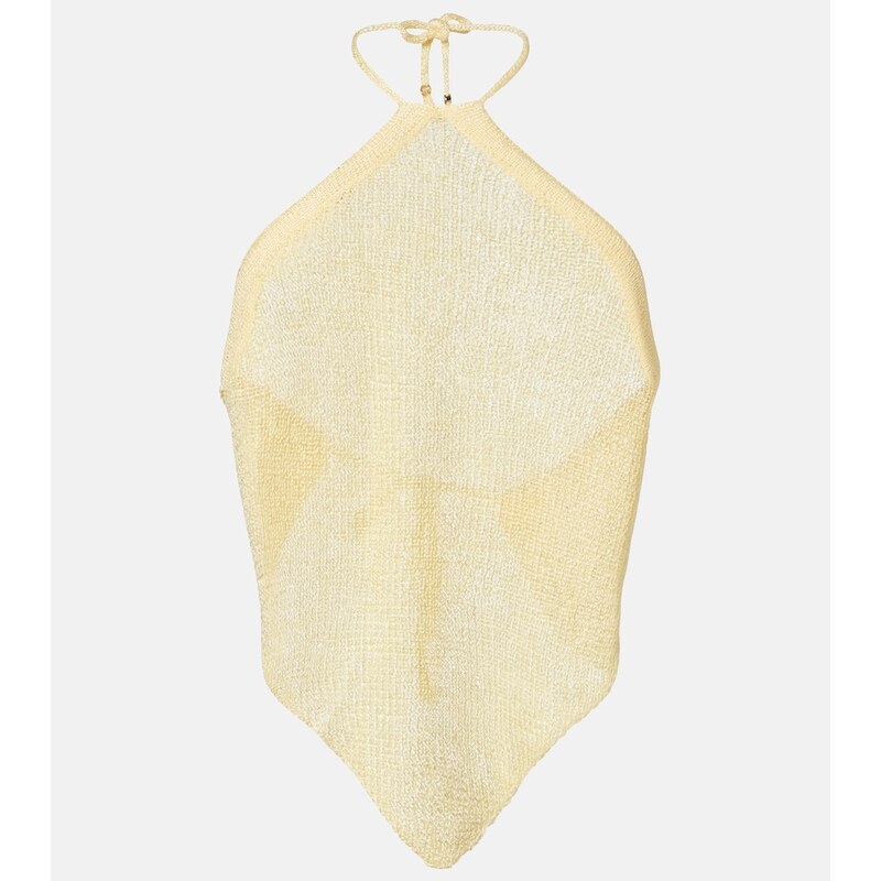 Bananhot Liz sequined halterneck top