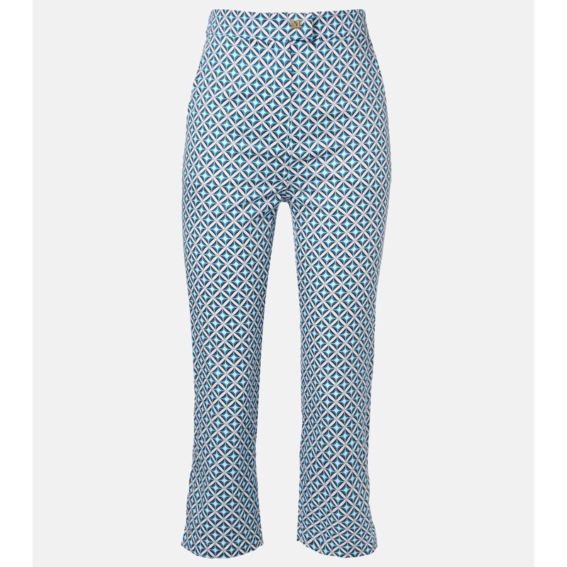 Max Mara Facella printed cotton wide-leg jeans