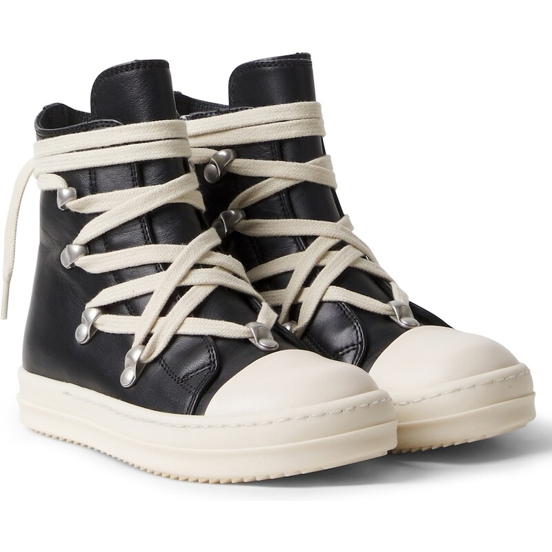 Rick Owens Kids Hexalace leather sneakers