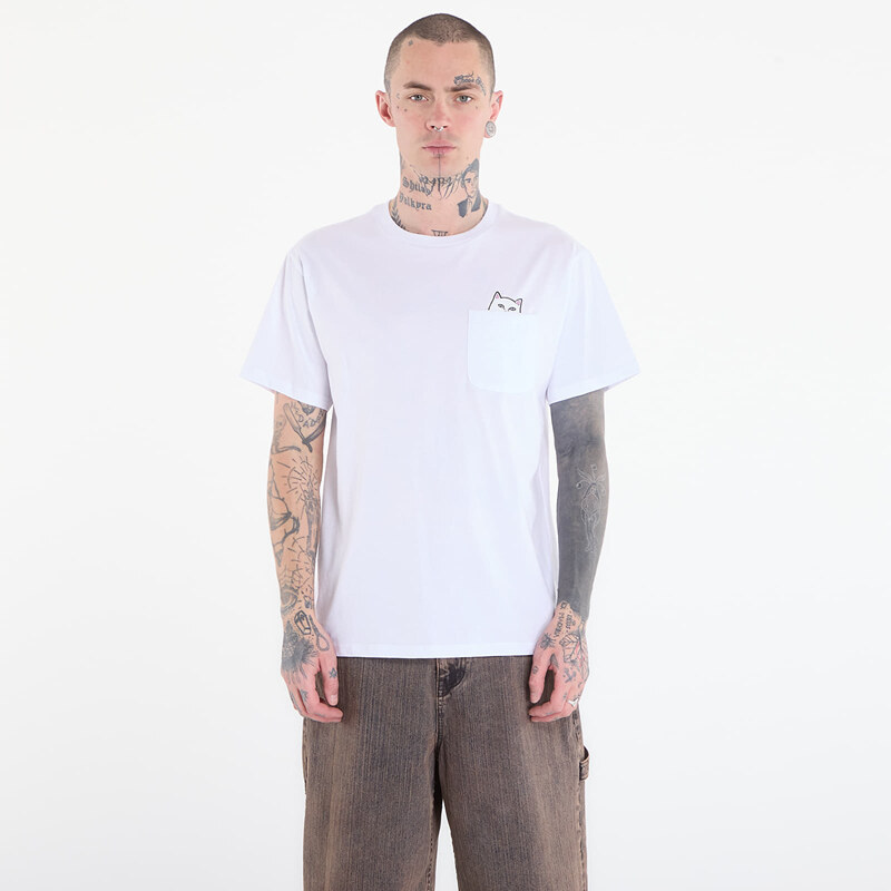 Tričko RIPNDIP Lord Nermal S/S Pocket Tee White M