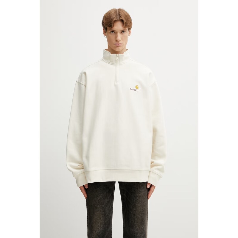 Carhartt WIP Half Zip American Script Sweat mikina bavlněná pánská