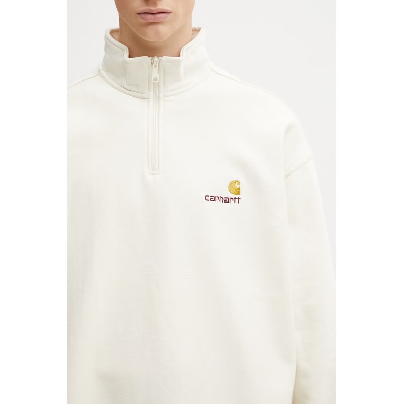 Carhartt WIP Half Zip American Script Sweat mikina bavlněná pánská