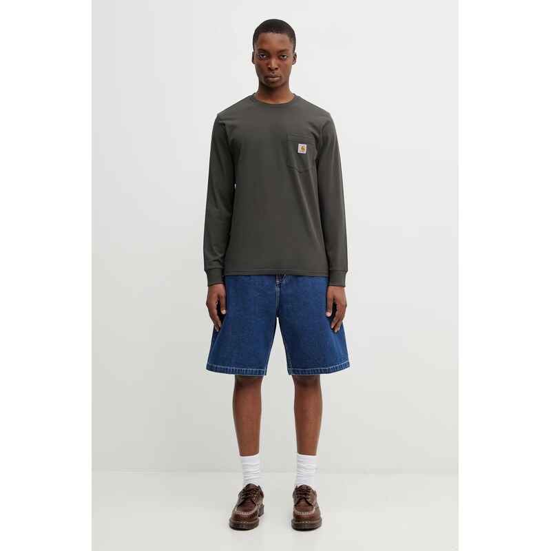 Carhartt WIP L/S Pocket T-Shirt tričko s dlouhým rukávem bavlněné pánské