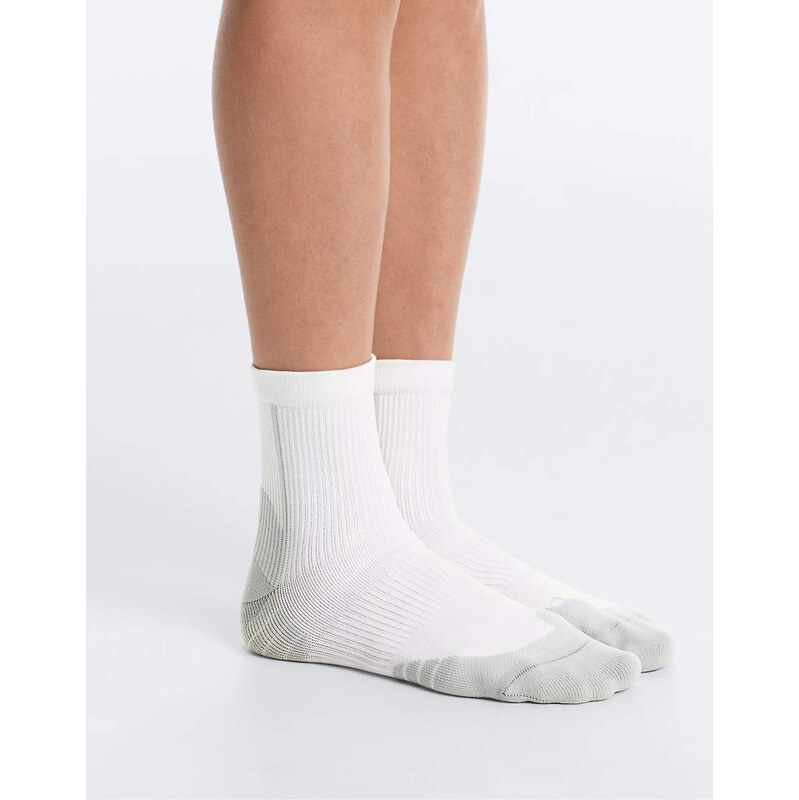 OYSHO 2 pairs of polyamide blend quarter running socks in dusty-blue 114935238