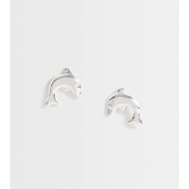 Kingsley Ryan dolphin stud in sterling silver