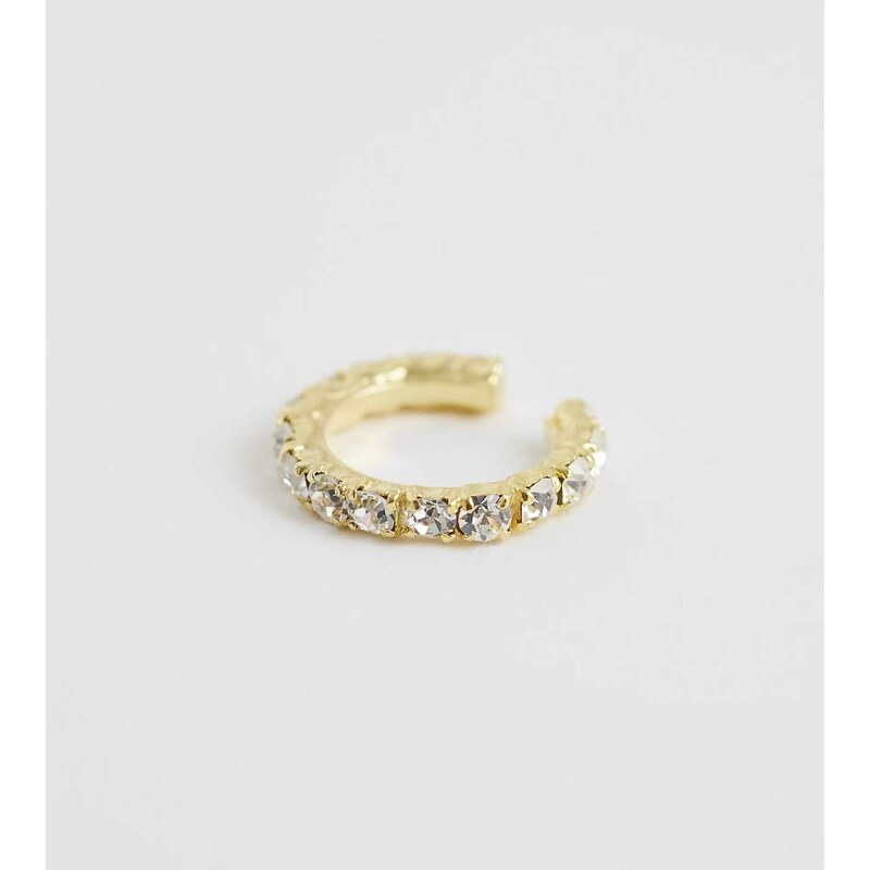 Kingsley Ryan gold plated pave ear cuff 114935174