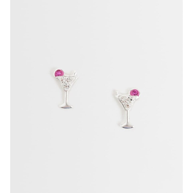 Kingsley Ryan gemset martini glass stud in sterling silver 114935168