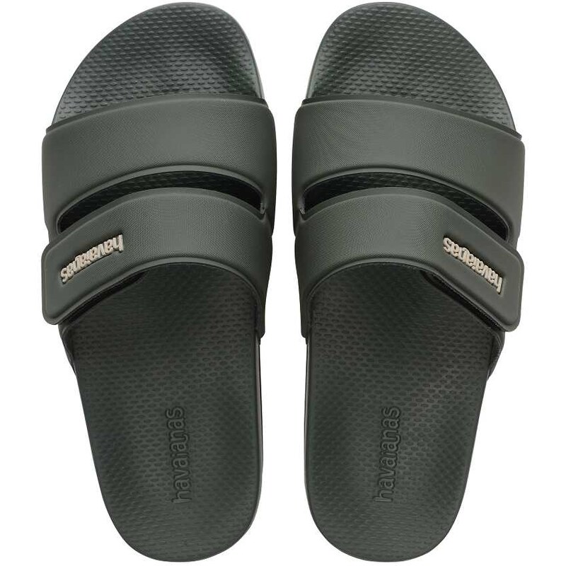 Havaianas slide strap slides in green