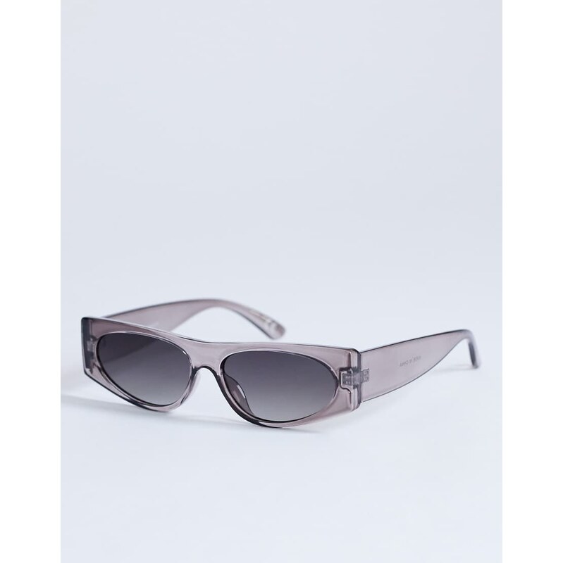 Topshop Mykonos cat eye sunglasses in tortoise-Brown 115517549