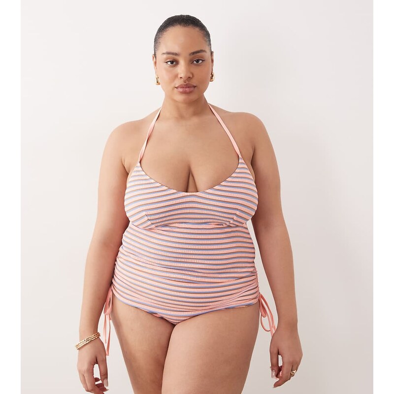 ASOS Curve ASOS DESIGN Curve Sally tankini bikini top in