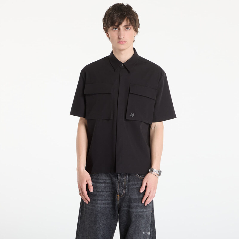 Košile Filling Pieces Resort Shirt Drapy Black S