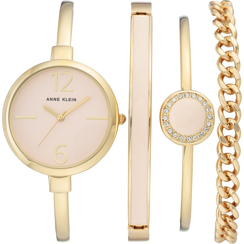 Anne Klein dámská dárková sada hodinek a náramků AK/3290LPST 115066225