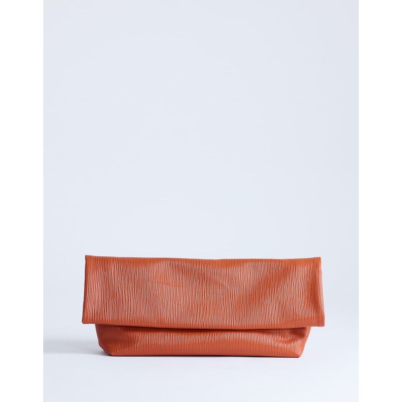 Topshop George clutch bag in rust-Orange 114939312