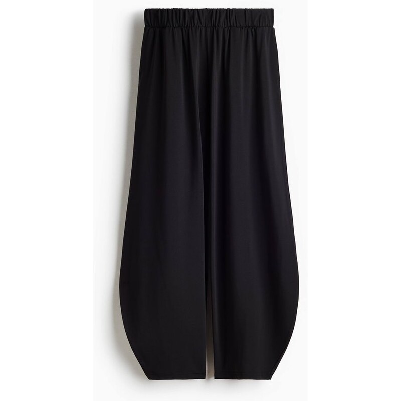 H&M - Žerzejové balonové kalhoty - černá 114939907