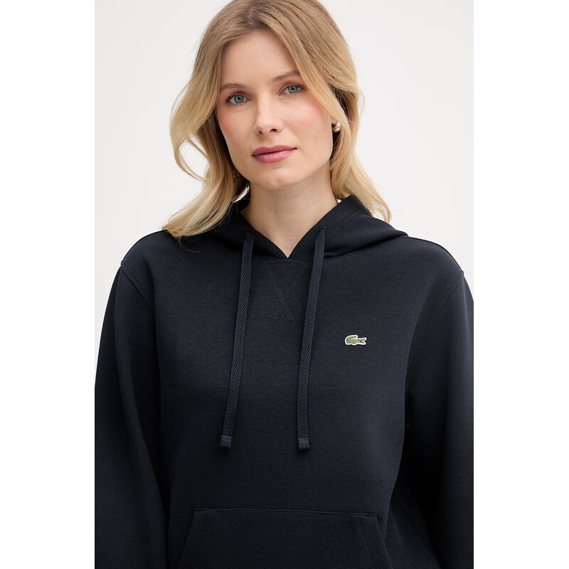 Lacoste mikina s kapucí dámská s bavlnou