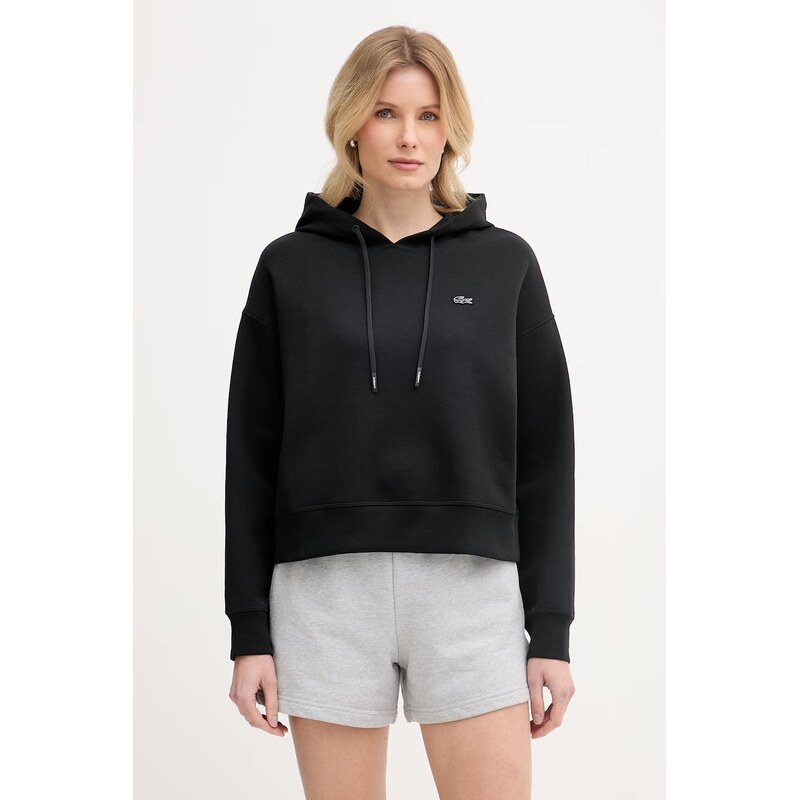 Lacoste mikina s kapucí s bavlnou dámská