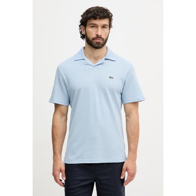 Lacoste polo pánské s příměsí lnu