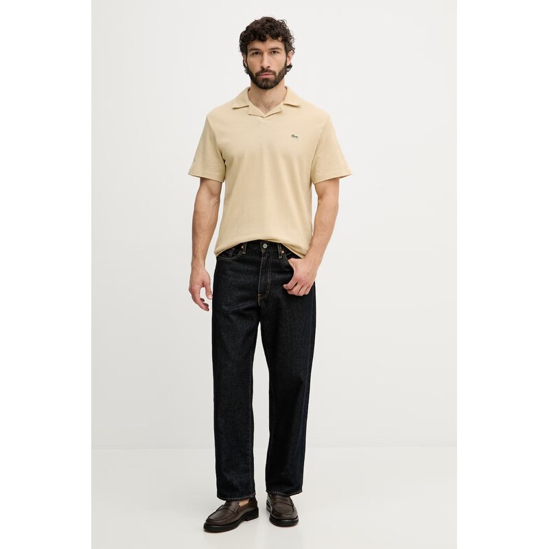 Lacoste polo s příměsí lnu pánské