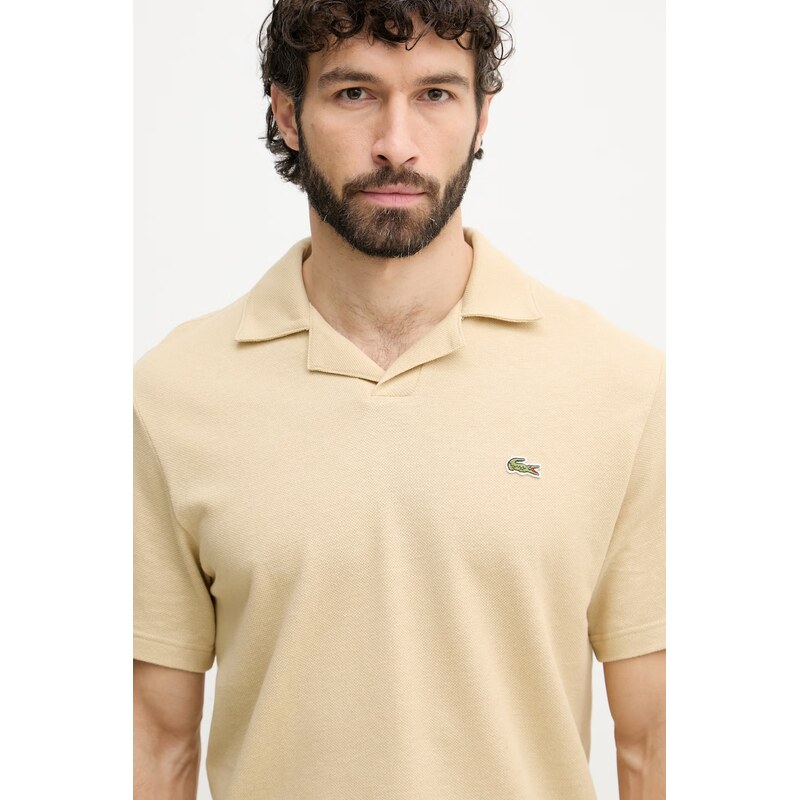 Lacoste polo s příměsí lnu pánské