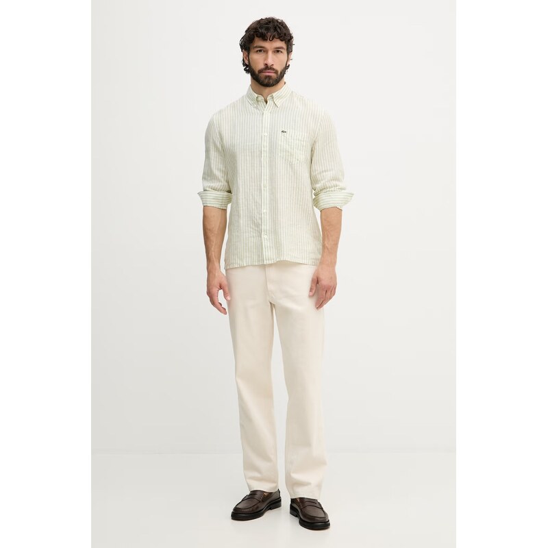 Lacoste košile pánská lněná