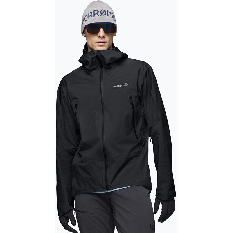 Pánská nepromokavá bunda NORRONA Falketind Gore-Tex caviar black