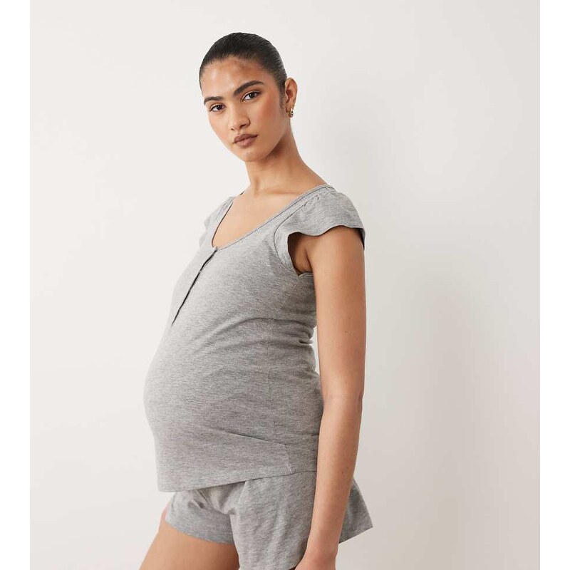 Mama.licious Mamalicious Maternity 2 function nursing top and