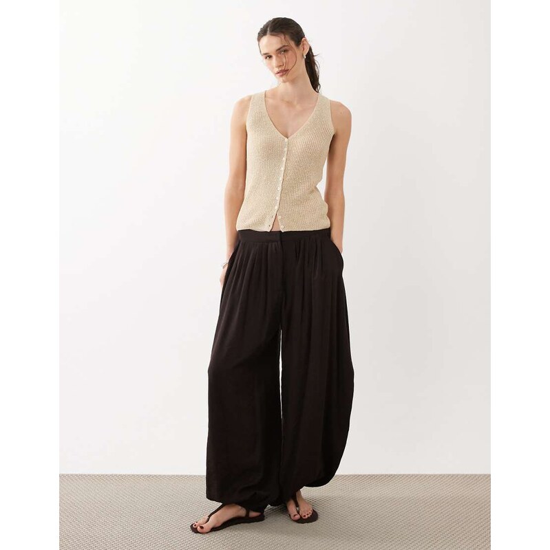 Mango knitted waistcoat in beige-Neutral 114942255