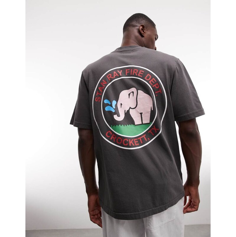 Stan Ray elephant graphic back print short sleeve t-shirt in